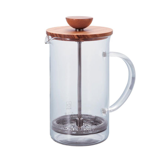 Hario French Press Olive Wood Large 600ml - Character Coffee Roasters